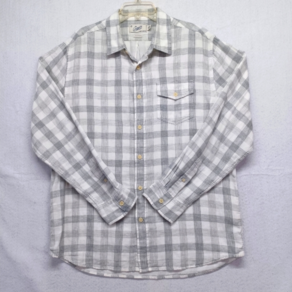 Grayers Long Sleeve Button Up Check Plaid Shirt M… - image 1